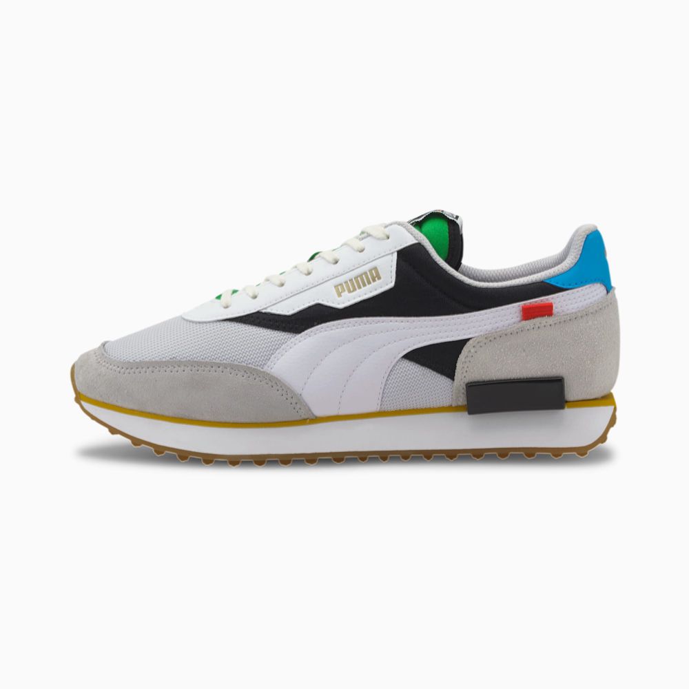 Puma Future Rider WH Férfi Sportcipő - Fehér/Fekete ( Hungary - BPCHX8639 )